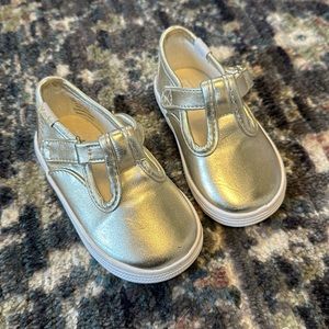 Keds Infant Champion Toe Cap T-Strap Gold Sneaker - Size 3